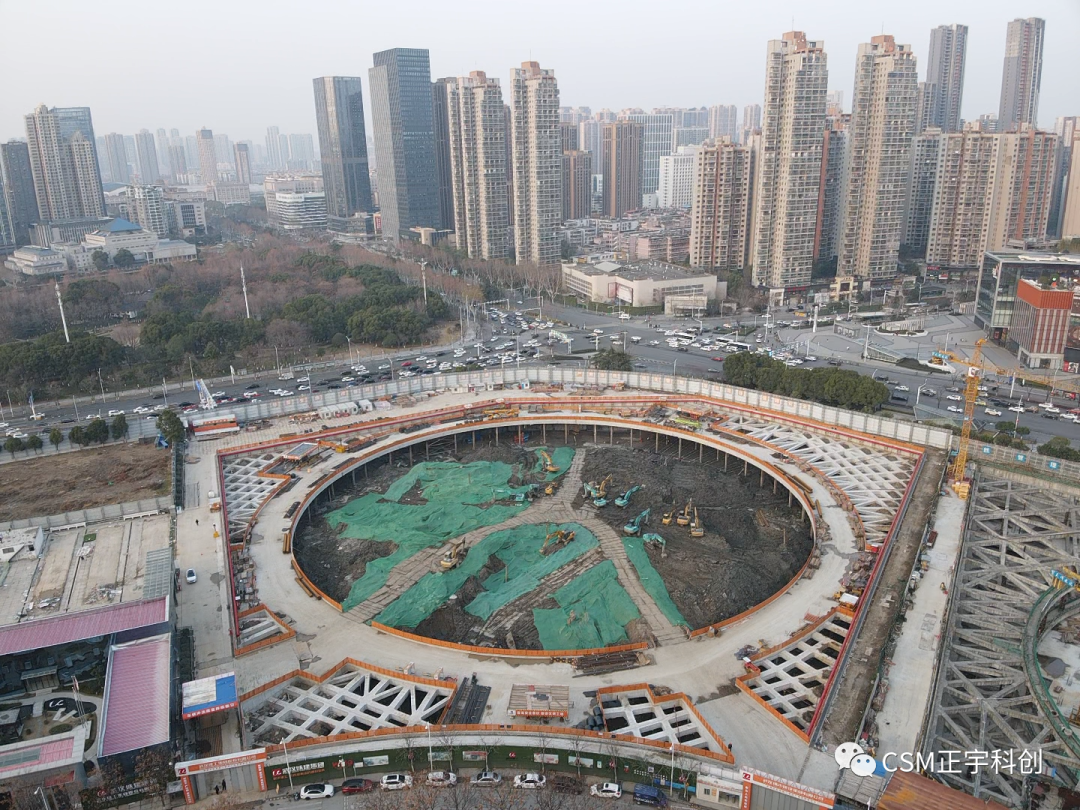 2023完美开端！上海金泰SMC工法钻机助力武汉广电全媒体中心项目